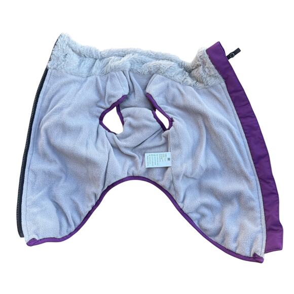 M Purple Dog Winter Coat Vest Harness Reflective - Picture 4 of 5